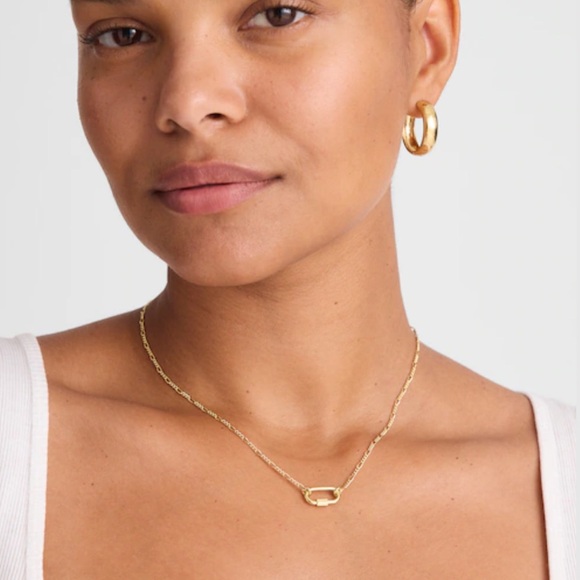 Madewell Dainty Carabiner Necklace - Picture 2 of 10
